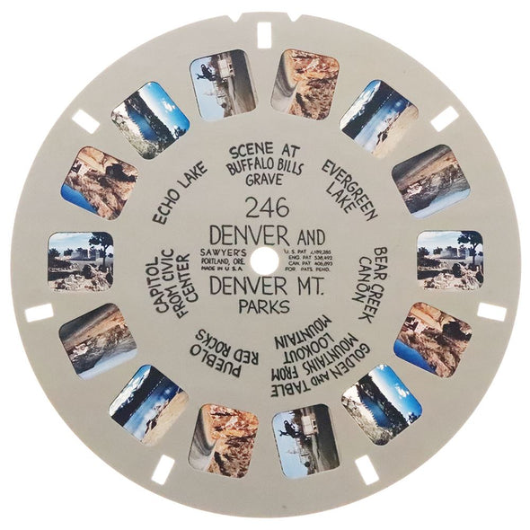 7 ANDREW - Denver and Denver MT. Parks - View-Master Hand-Lettered Reel - vintage (HL-246n) Reels 3dstereo 