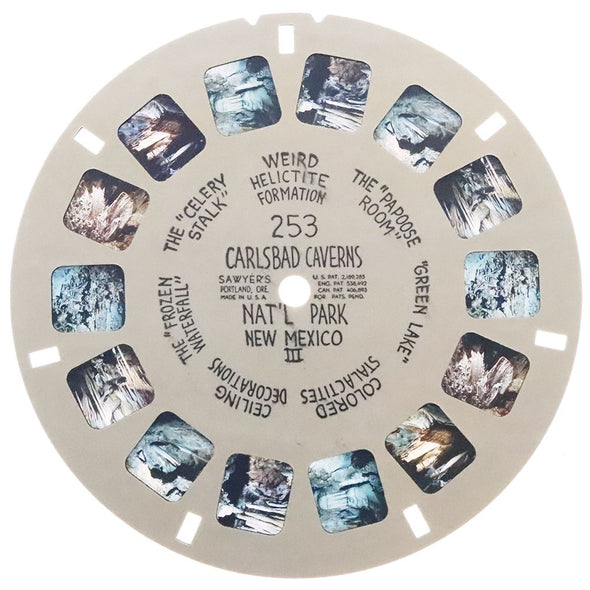 7 ANDREW - Carlsbad Caverns National Park New Mexico - View-Master Hand-Lettered Reel - vintage (HL-253ny) Reels 3dstereo 