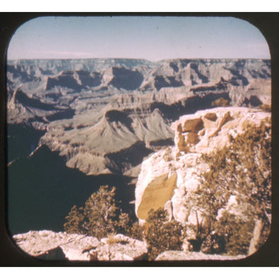 5 ANDREW - Grand Canyon Arizona, West Rim Drive - View-Master Single Hand-Lettered Reel - (28c) White Hand Lettered Reel 3dstereo 