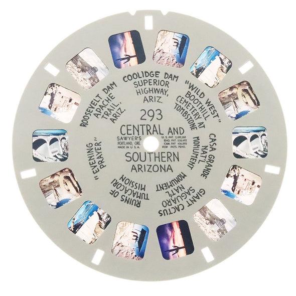 7 ANDREW - Central and Southern Arizona - View-Master Hand Lettered Reel - vintage (HL-293n) Reels 3dstereo 