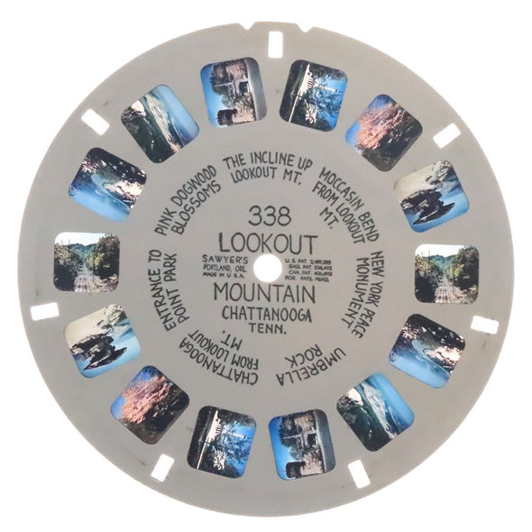 Lookout Mountain - Chattanooga, Tennessee - View-Master Hand-Lettered Reel - vintage (HL-338nx) Reels 3dstereo 