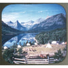 Glacier Nat'l Park - View-Master Hand-Lettered Reel - vintage - (49n) White Hand Lettered Reel 3dstereo 
