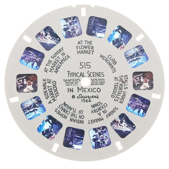 7 ANDREW - Typical Scenes in Mexico - View-Master Hand Lettered Reel - vintage (HL-515n) Reels 3dstereo 