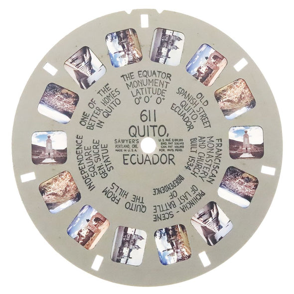 7 ANDREW - Quito - Ecuador - View-Master Hand-Lettered Reel - vintage - (HL-611n) White Hand Lettered Reel 3dstereo 