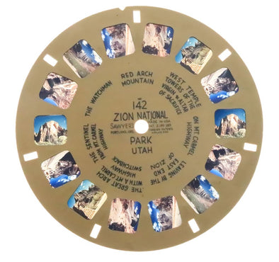 Zion - National Park - View-Master -Buff- Reel (BUF-142n) Reels 3dstereo 