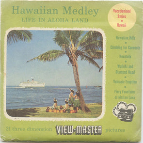 9 ANDREW - Hawaiian Medley - View-Master 3 Reel Packet - vintage - 62,63,65-S3 Packet 3Dstereo 
