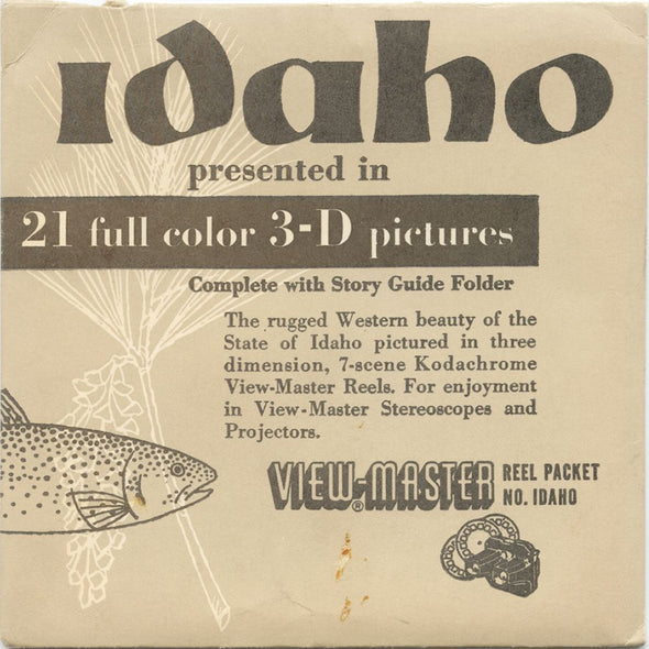 9 ANDREW - Idaho - View-Master 3 Reel Economy Packet - vintage - IDAHO-1,2,3-S2 Packet 3Dstereo 