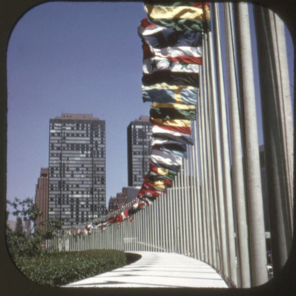 United Nations - View-Master - Vintage - 3 Reel Packet - 1970s views - (ECO-A651) 3Dstereo 