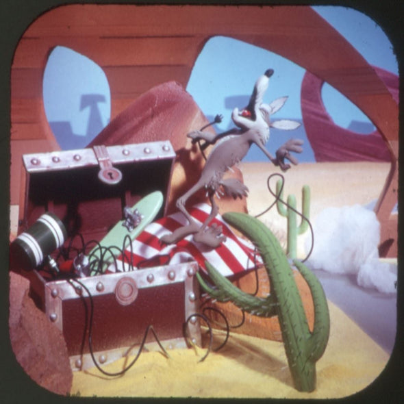 6ANDREW Beep Beep, The Road Runner - Vintage Classic View-Master(R) 3 Reel Packet - 1960s Packet 3dstereo 