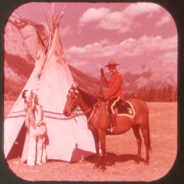 Royal Canadian Mounted Police - View-Master 3 Reel Packet - vintage 1970s PKT 3Dstereo 