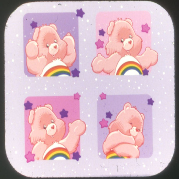 Care Bears - View-Master 3 Reel Set on Card - 1983 - vintage -H4824 VBP 3dstereo 