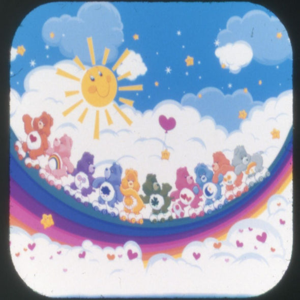 Care Bears - View-Master 3 Reel Set on Card - 1983 - vintage -H4824 VBP 3dstereo 