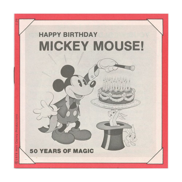 11 ANDREW - Happy Birthday Mickey Mouse - View-Master 3 Reel Economy Packet - vintage - J29-G6 Packet 3Dstereo 