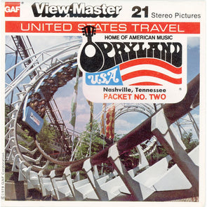 Opryland USA - Home of American Music - ViewMaster 3 Reel Packet - vintage - (ECO-J23-G6) Packet 3dstereo 