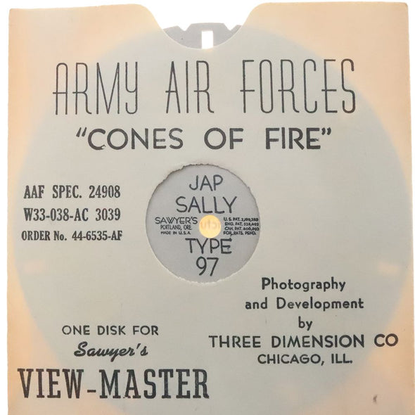 8 ANDREW - Jap Sally Type 97 - Army Air Forces "Cones of Fire" - vintage Reels 3Dstereo.com 