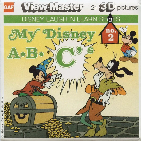 My Disney ABC - View-Master 3 Reel Packet - 1980s - vintage - K7-G6 –