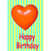 Happy Birthday Heart - Flicker Lenticular Postcard Greeting Card - NEW Post Cards 3dstereo 