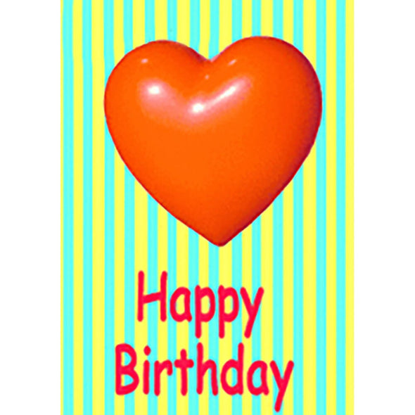 Happy Birthday Heart - Flicker Lenticular Postcard Greeting Card - NEW Post Cards 3dstereo 