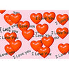 Hearts - I love you - Flicker Lenticular Postcard Greeting Card - NEW Post Cards 3dstereo 