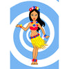 Hula Girl - Flicker Lenticular Postcard Greeting Card - NEW Post Cards 3dstereo 