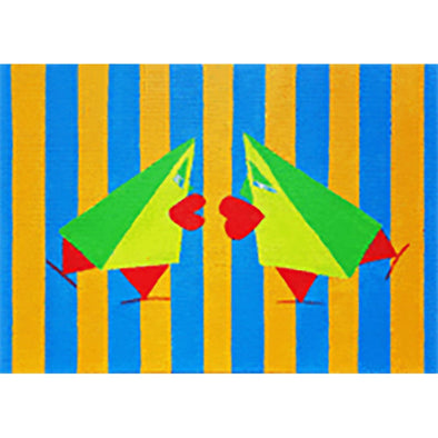 Lulu and Maxims - Flicker Lenticular Postcard Greeting Card - NEW Post Cards 3dstereo 