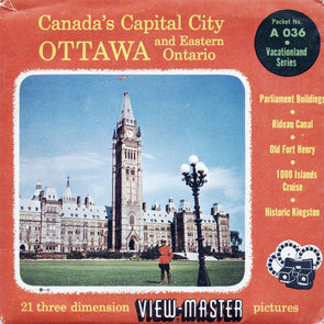 5 ANDREW - Ottawa - Canada's Capital City - View-Master 3 Reel Packet - vintage - A036-S4 Packet 3dstereo 