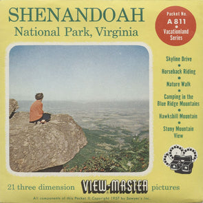 5 ANDREW - Shenandoah National Park - View-Master 3 Reel Packet - vintage - A811-S4 Packet 3dstereo 