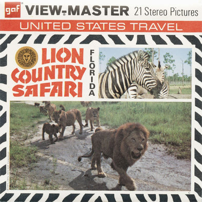 5 ANDREW - Lion Country Safari - Florida - View-Master 3 Reel Packet - 1971 - vintage - A956-G3C Packet 3dstereo 