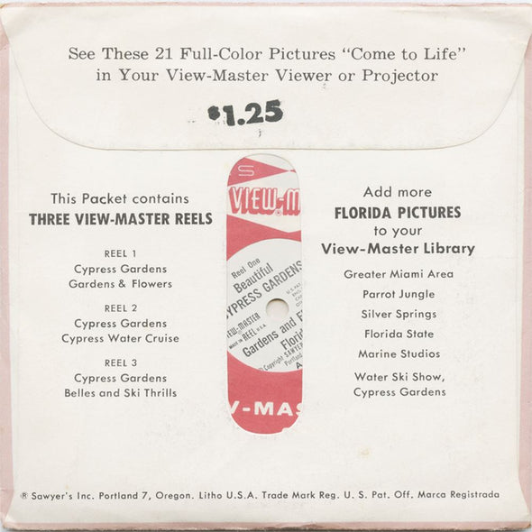 5 ANDREW - Cypress Garden - Florida - View-Master 3 Reel Packet - vintage - A961-S4 Packet 3dstereo 