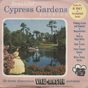 5 ANDREW - Cypress Garden - Florida - View-Master 3 Reel Packet - vintage - A961-S4 Packet 3dstereo 