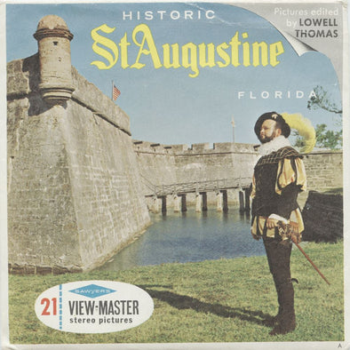 Historic St. Augustine - View-Master 3 Reel Packet - vintage - A981-S6A Packet 3dstereo 