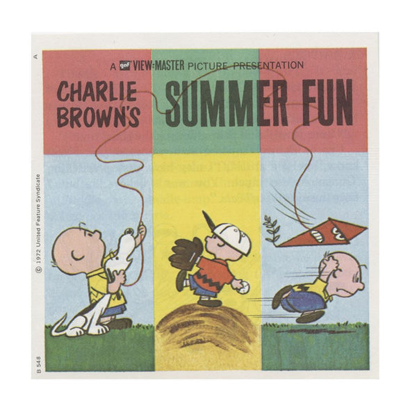 5 ANDREW - Charlies Brown's Summer Fun - View-Master 3 Reel Packet - vintage - B549-G3A Packet 3dstereo 