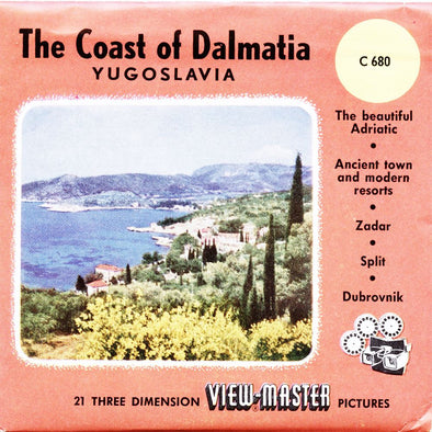 5 ANDREW - Coastal of Dalmatia - Yugoslavia - View-Master 3 Reel Packet - vintage - C680-BS4 Packet 3dstereo 