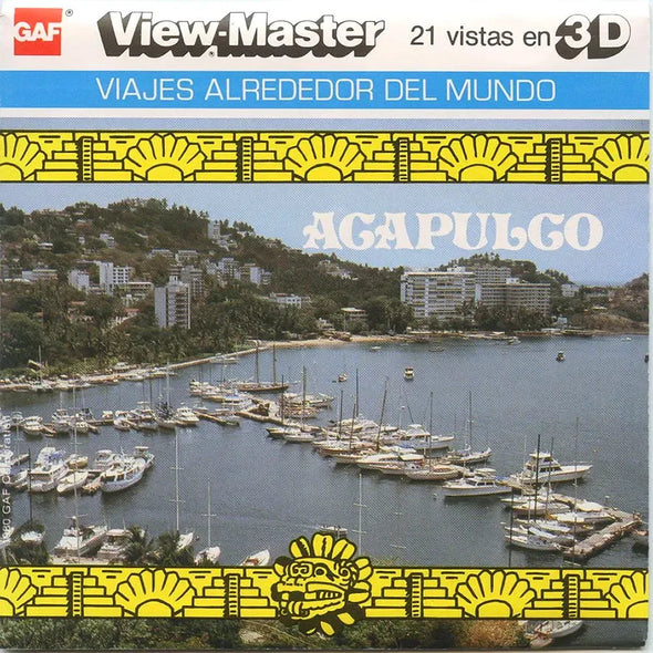 Acapulco - View-Master 3 Reel Packet - 1980 views - vintage - (L3S-G6) Packet 3dstereo 