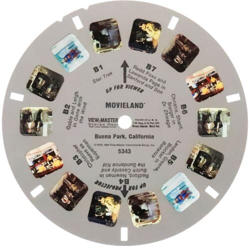 Movieland - View-Master 3 Reel Set on Card - (VBP-5343) VBP 3dstereo 