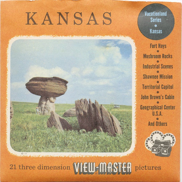 9 ANDREW - Kansas - View-Master 3 Reel Economy Packet - vintage - KN-1,2,3-S3 Packet 3Dstereo 