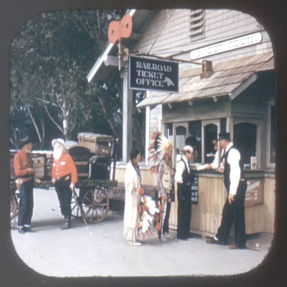 5 ANDREW - Knottt's Berry Farm and Ghost Town - View-Master 3 Reel Packet - vintage - 216,217,218-S3 Packet 3dstereo 