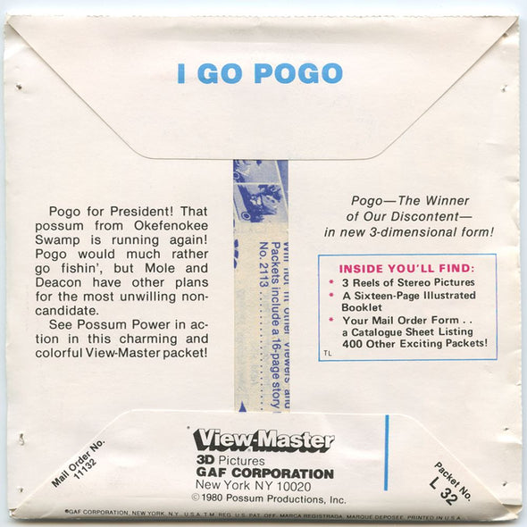 5 ANDREW - Vote - I Go Pogo - View-Master 3 Reel Packet - 1980 - vintage - L32-V1 Packet 3dstereo 