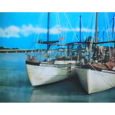 Fishing Fleet at Anchor - 3D Lenticular Poster - 12x16 - New Poster 3dstereo 