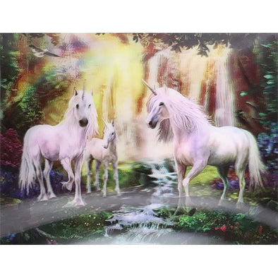 Unicorns - 3D Lenticular Poster - 12x16 Print 3Dstereo 