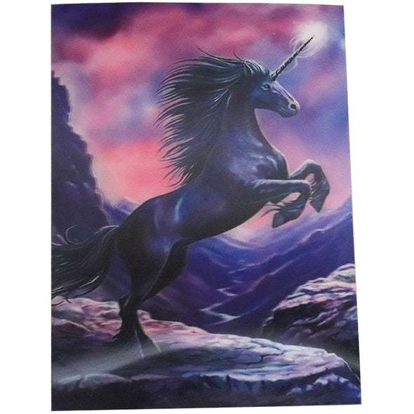 Black Unicorn - 3D Lenticular Poster - 12x16 Print - NEW Poster 3Dstereo 