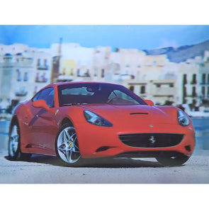 Red Ferrari - 3D Lenticular Poster - 12x16 Print - New Poster 3Dstereo 