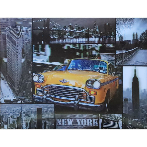 Taxi in New York City - 3D Lenticular Poster - 12x16 Print - New Poster 3Dstereo 