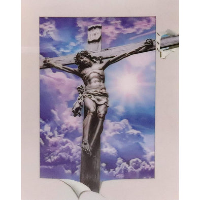 Jesus in the Cross - 3D Lenticular Poster - 12x16 - NEW Poster 3Dstereo 