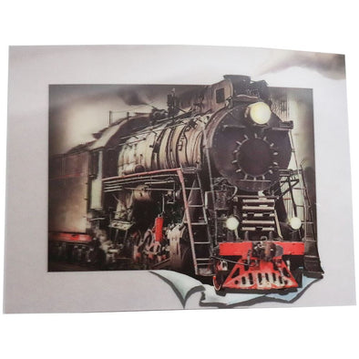 Steam Train Locomotive - 3D Lenticular Poster - 12x16 - NEW Poster 3Dstereo.com 