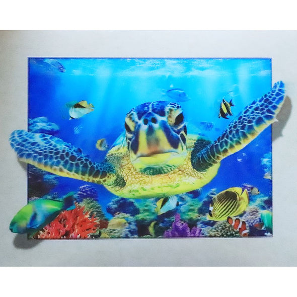 Sea Turtles - 3D Lenticular Poster - 12x16 Print - New Poster 3Dstereo 