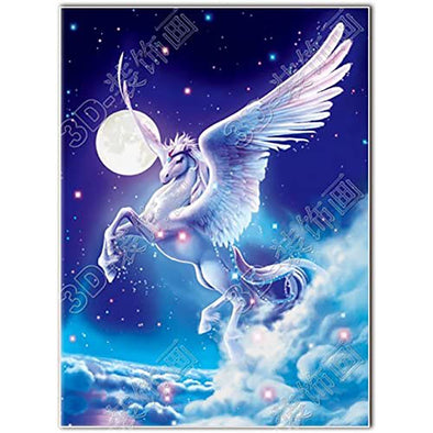 Unicorns - Triple Views - 3D Action Lenticular Poster - 12x16 - 3 Prints in 1 - New Poster 3Dstereo 