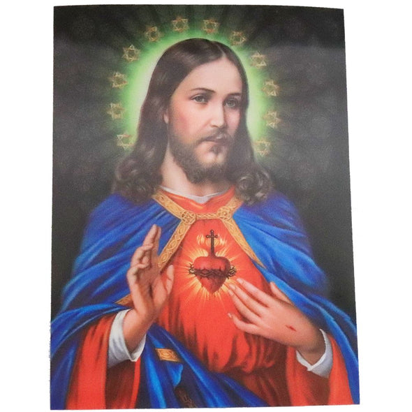 Sacred Heart of Jesus - 3D Lenticular Poster - 12x16 Print - New Poster 3Dstereo 