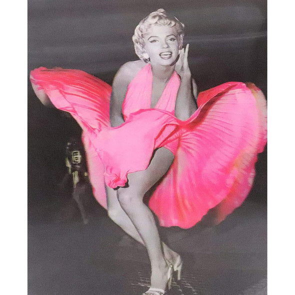 Marilyn Monroe - Pink Dress - 3D Lenticular Poster - 12x16 Print - New Poster 3Dstereo 