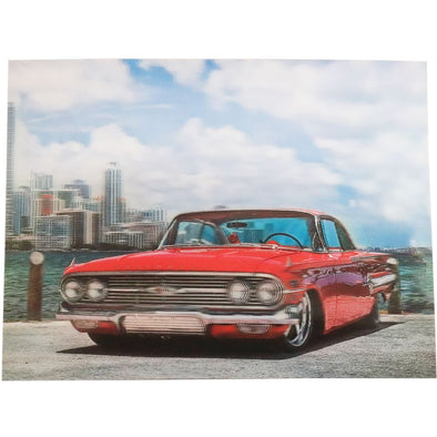 Red Car - 3D Lenticular Poster - 12x16 Print - New Poster 3Dstereo 